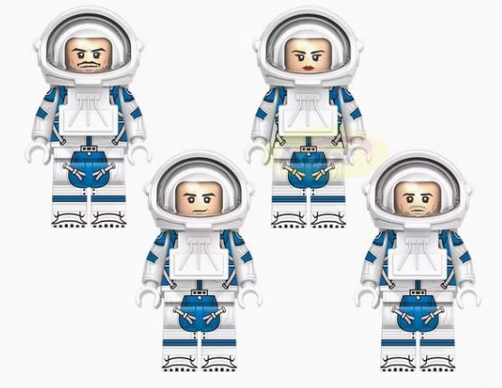 Fantastic Four Custom Minifigure Set – Space Suit Superhero Team for Lego