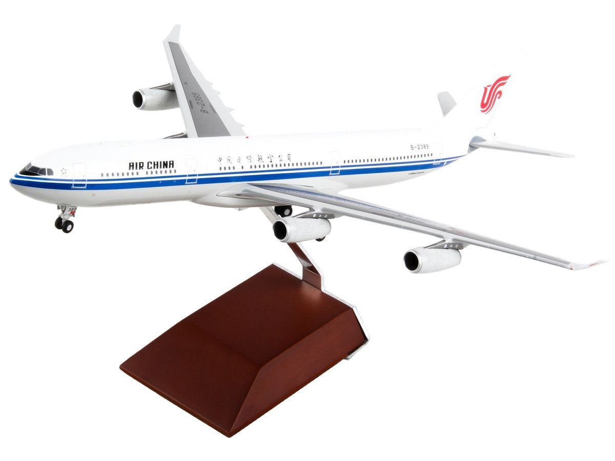Airbus A340-300 Commercial Aircraft "Air China" White with Blue Stripes "Gemini 200" Series 1/200 Diecast Model Airplane by GeminiJets-2