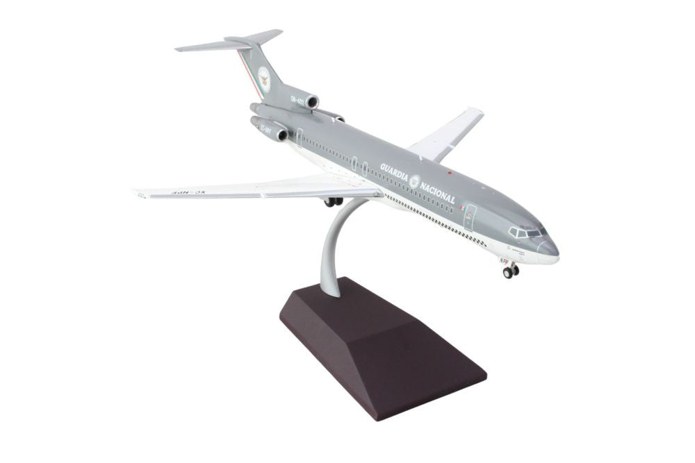 Boeing 727-200 Commercial Aircraft "Guardia Nacional (Mexican National Guard)" (XC-NPF) Gray and White "Gemini 200" Series 1/200 Diecast Model Airplane by GeminiJets-1