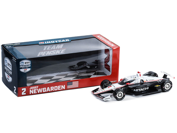 Dallara IndyCar #2 Josef Newgarden "Hitachi" Team Penske "NTT IndyCar Series" (2023) 1/18 Diecast Model Car by Greenlight-1