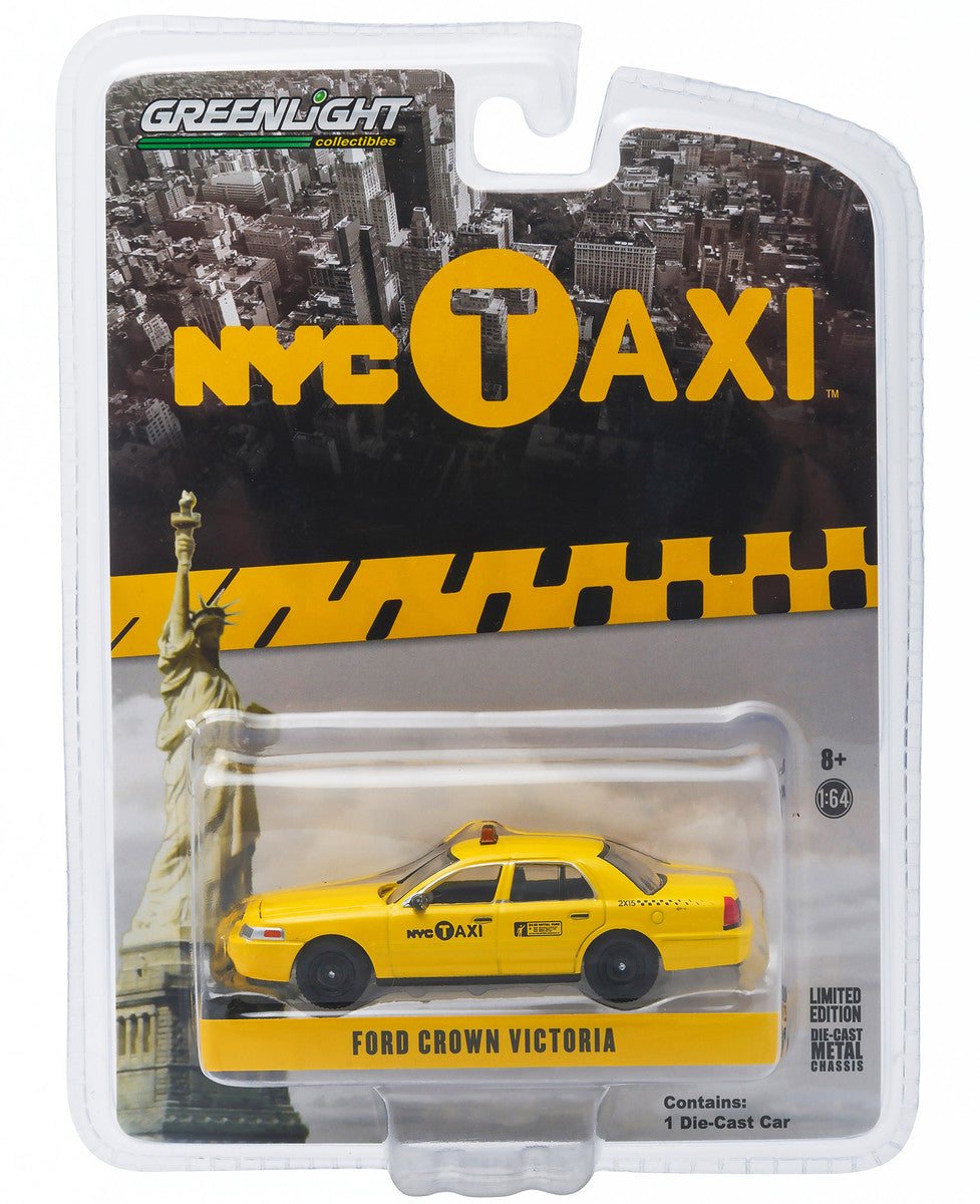 Ford Crown Victoria Yellow "NYC Taxi" (New York City) 1/64 Diecast Model Car by Greenlight