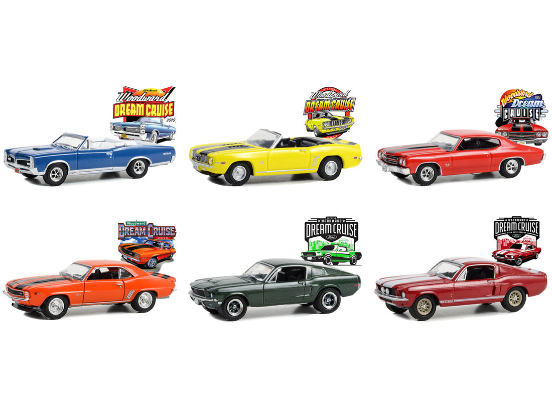 "Woodward Dream Cruise" Set of 6 pieces Series 1 1/64 Diecast Model Cars by Greenlight-2