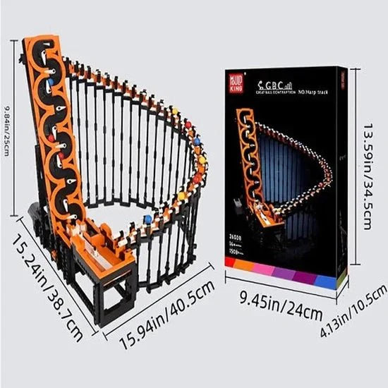 Great Ball Contraption Harp Track With 1508 Pieces for Lego