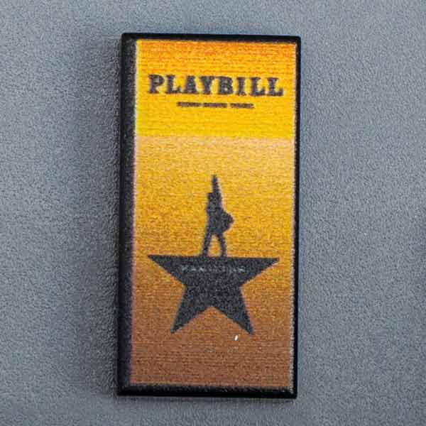 Hamilton NY Broadway Playbill - Custom Part (1x2 Tile) for Lego
