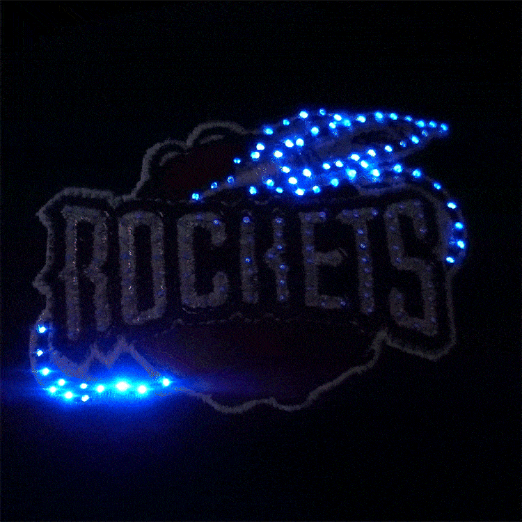 Houston Rockets Flashing Fiber Optic Cap-1