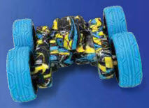 Turbo Topz Wild Style Remote Control Car Toy by HST QF-526-528 Graffiti Blue 2