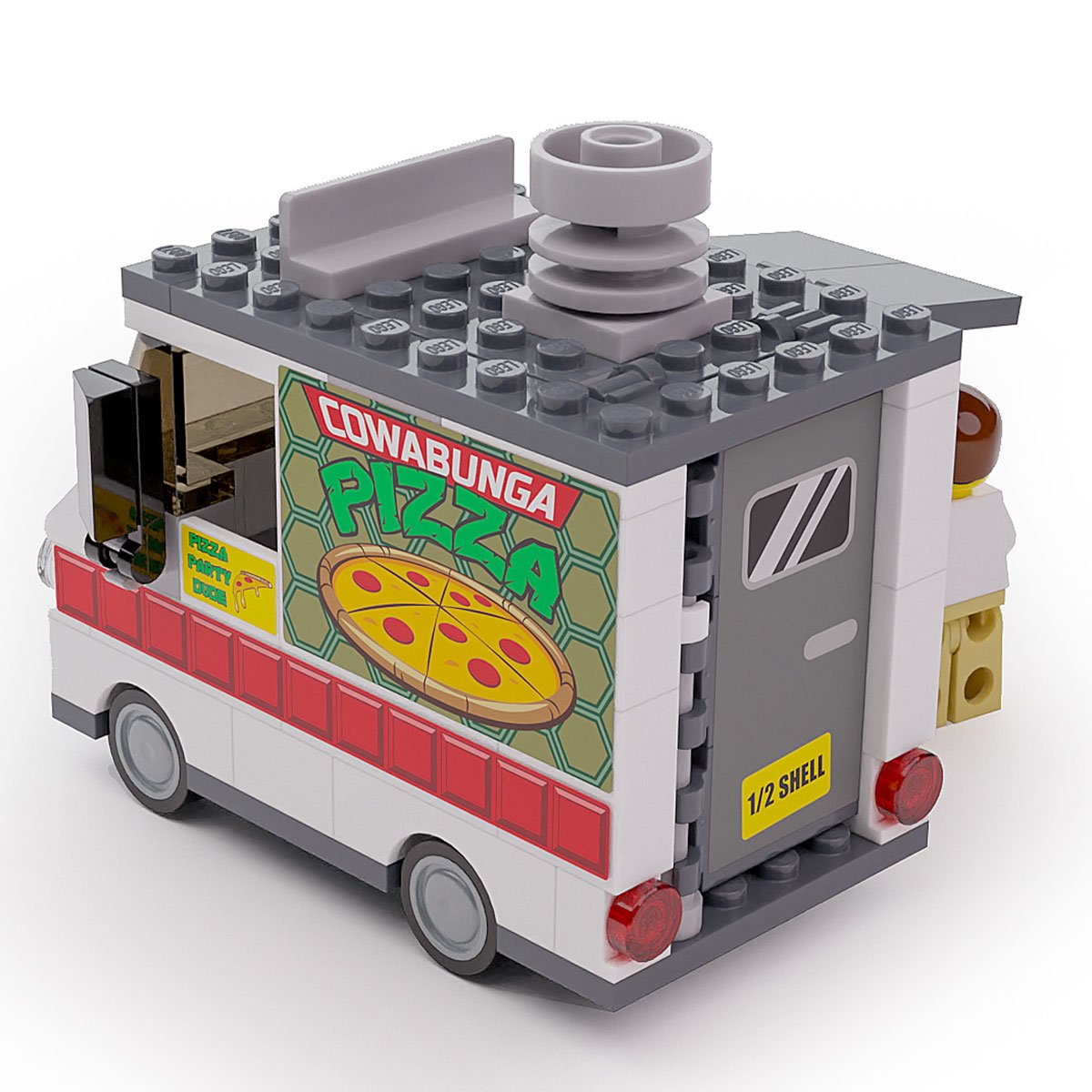 Cowabunga Pizza - B3 Customs® Food Truck w/ Minifigure 2