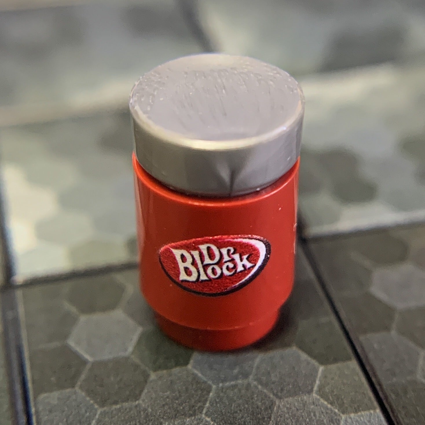 Dr. Block Soda Can made using LEGO parts 2
