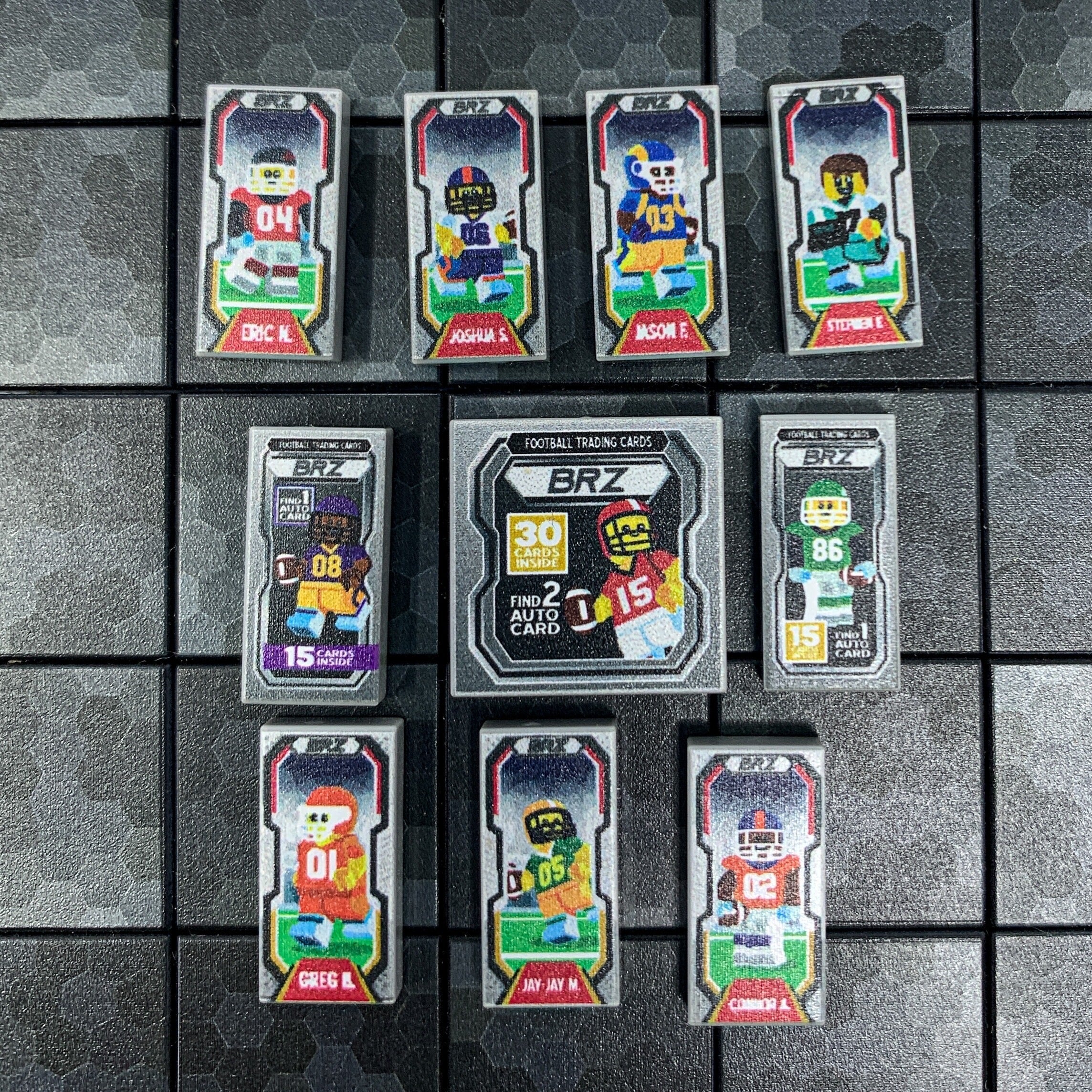 B3 Customs® Football Cards Fan Pack Lego Tiles 4