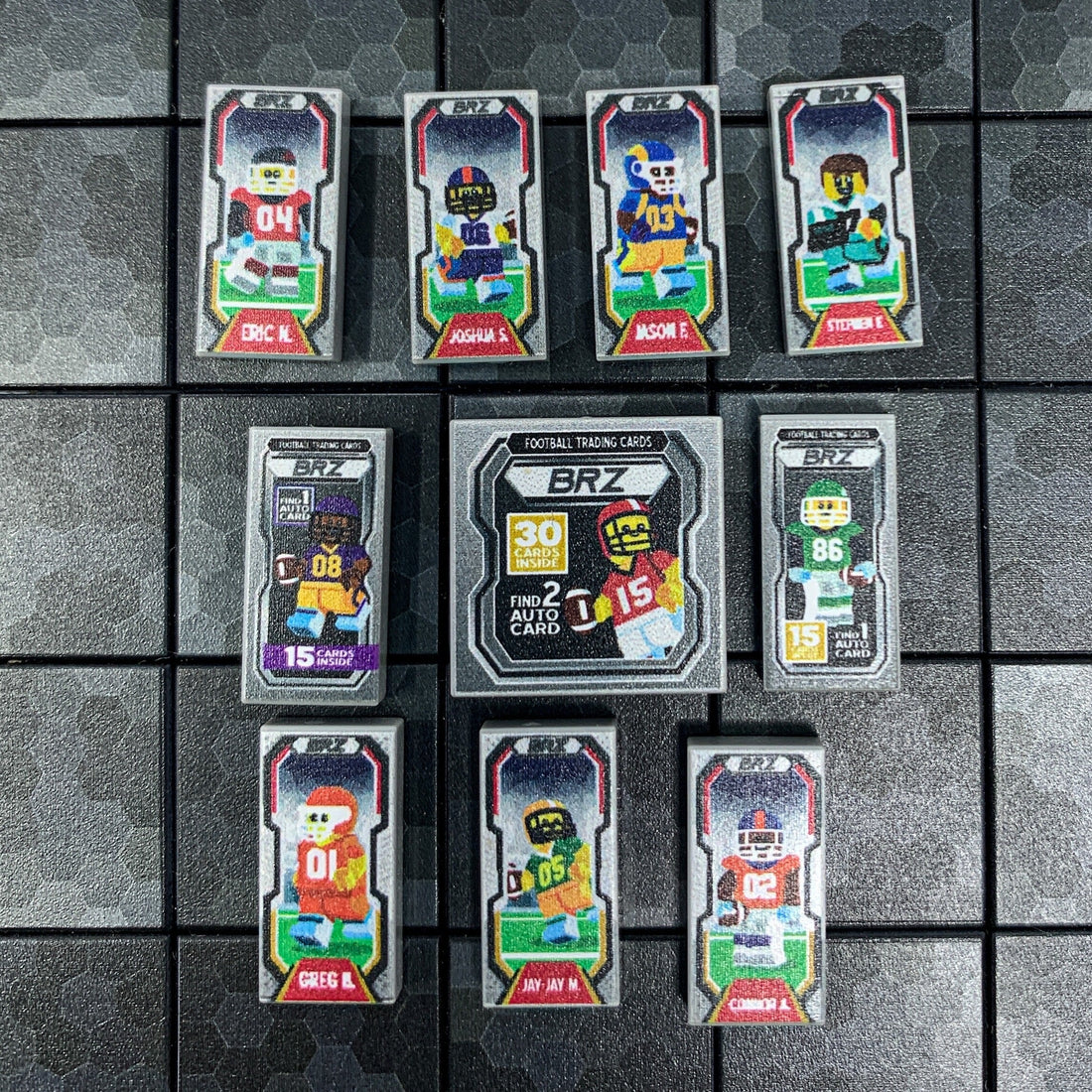B3 Customs® Football Cards Fan Pack Lego Tiles 4