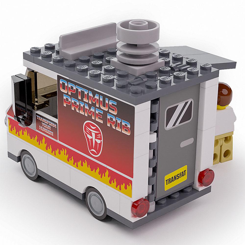 Optimus Prime Ribs - B3 Customs® Food Truck w/ Minifigure 3
