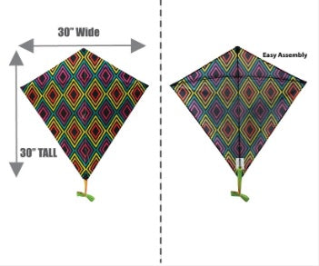 Kite - 31 Inch Wide WindNSun WindDiamond Infinity Nylon Kite 2