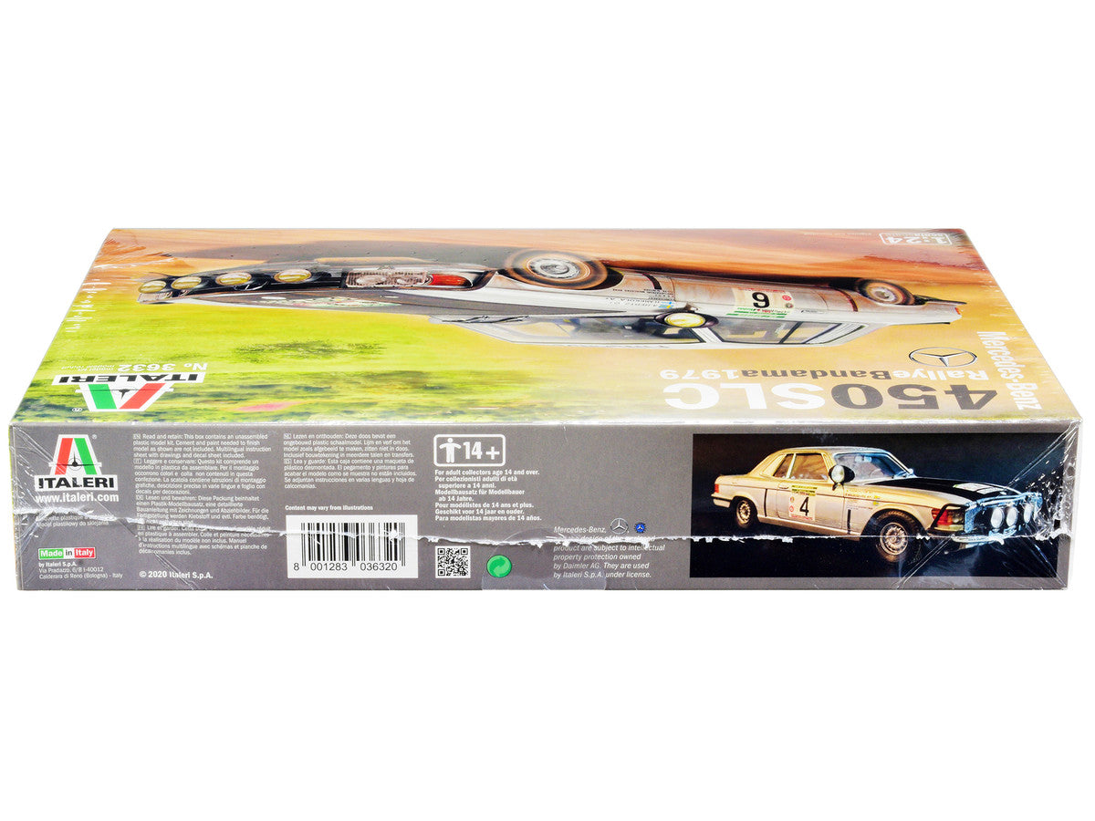Skill 3 Model Kit Mercedes-Benz 450 SLC Winner "Rallye Bandama Ivory Coast" (1979) 1/24 Scale Model by Italeri-2