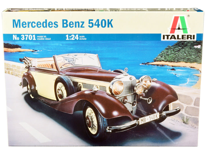 Skill 3 Model Kit Mercedes Benz 540K 1/24 Scale Model by Italeri-0