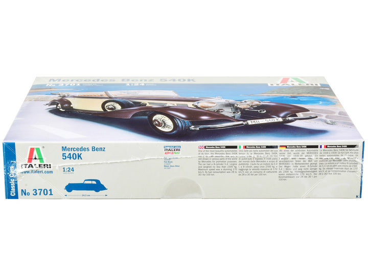 Skill 3 Model Kit Mercedes Benz 540K 1/24 Scale Model by Italeri-1