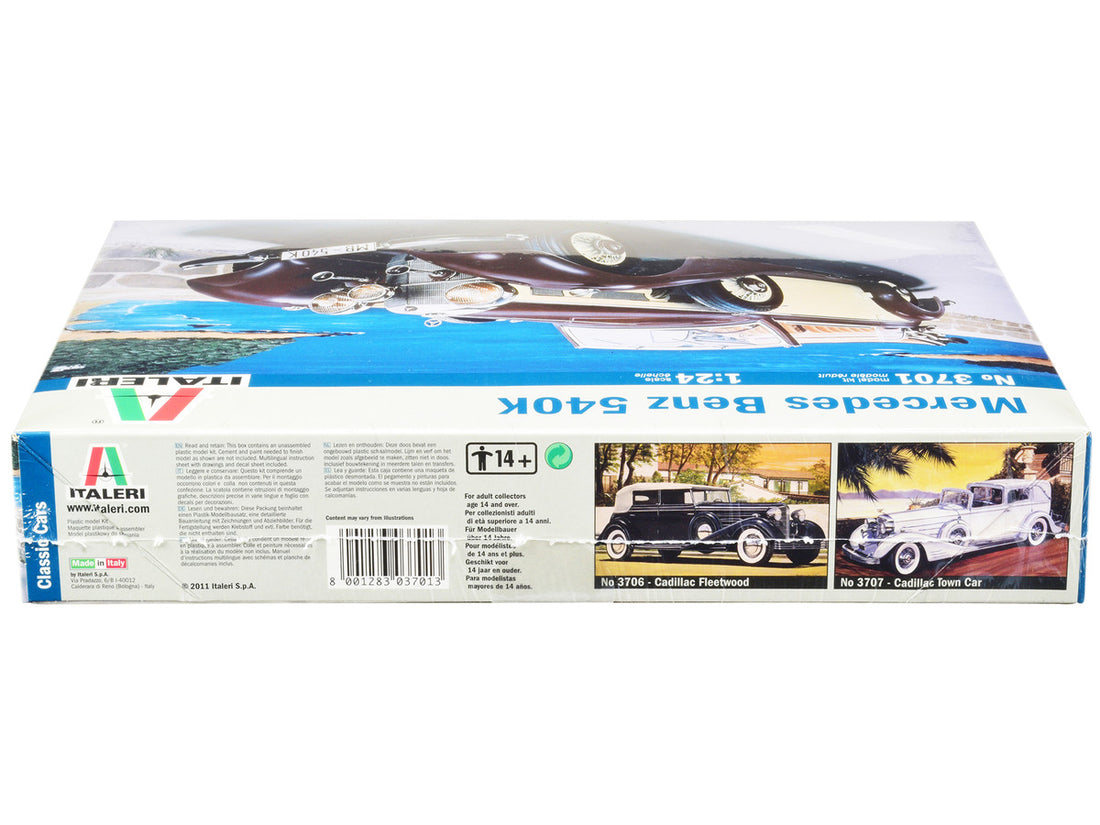Skill 3 Model Kit Mercedes Benz 540K 1/24 Scale Model by Italeri-2