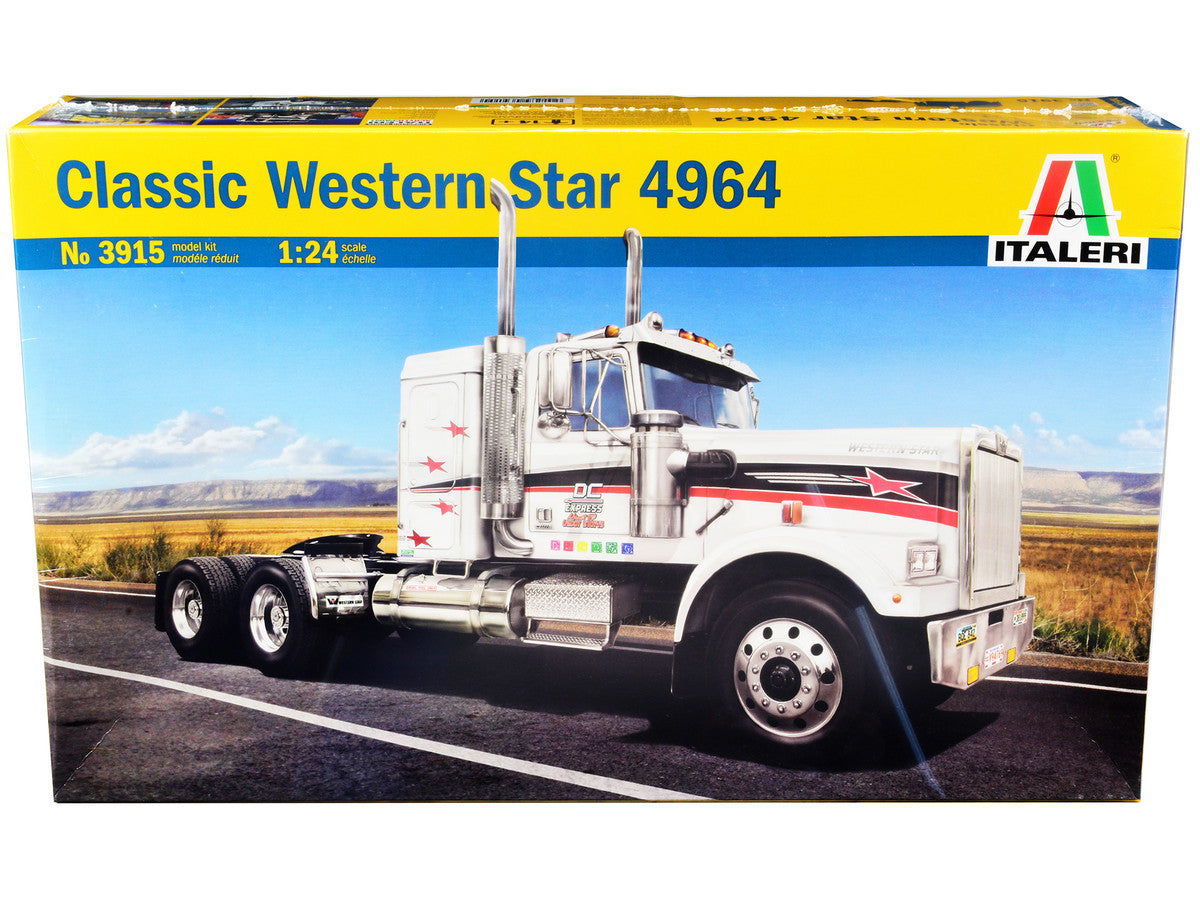 Skill 3 Model Kit Western Star Classic 4964 Truck Tractor 1/24 Scale Model by Italeri-0