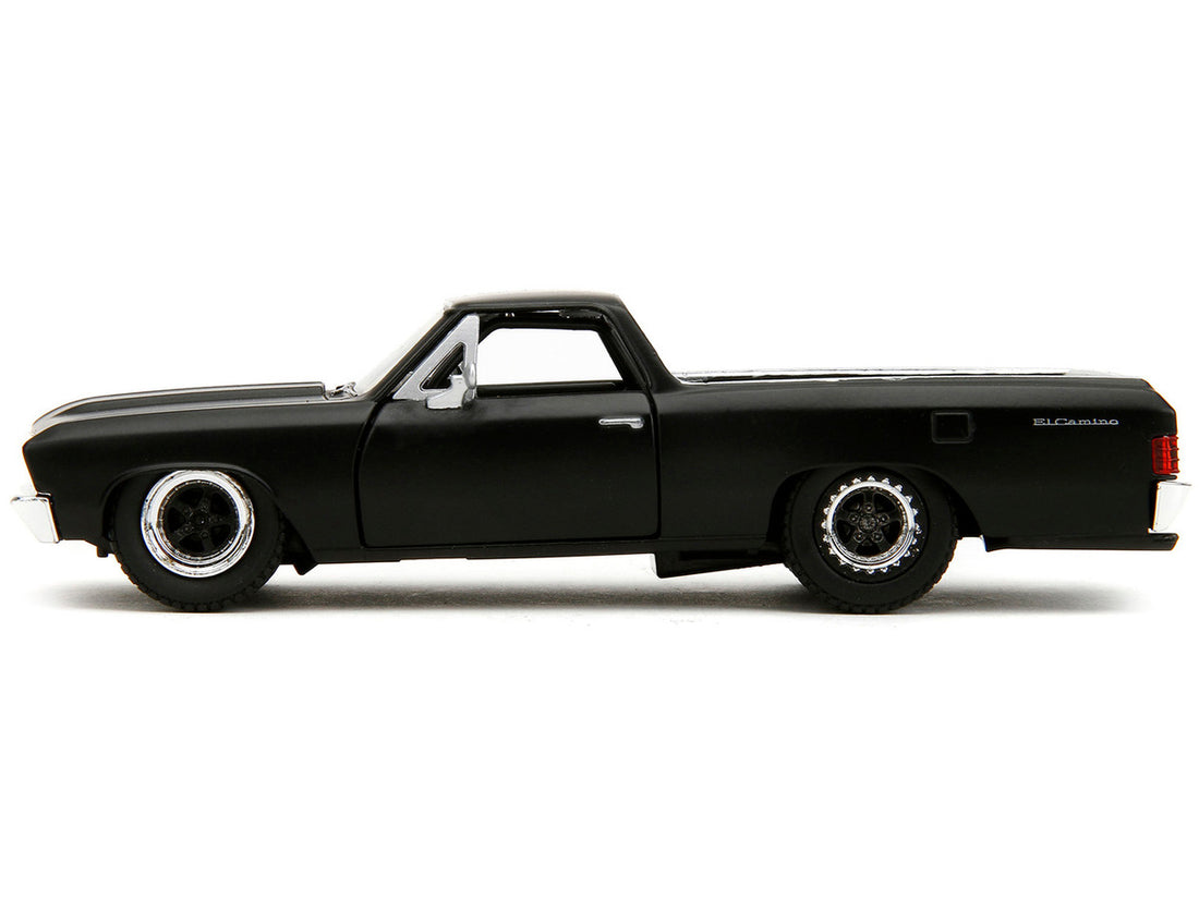 1967 Chevrolet El Camino Matt Black "Fast & Furious" Series 1/32 Diecast Model Car by Jada-2