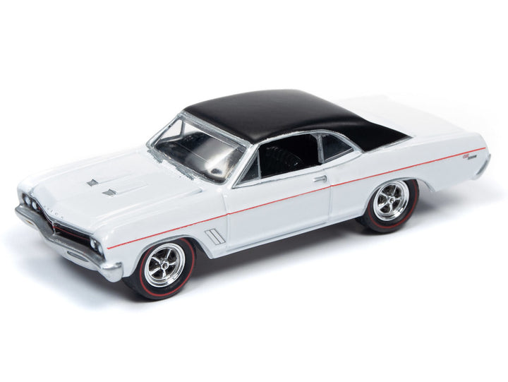 1967 Buick GS 400 White with "Buick" City Billboard "Johnny Lightning 50th Anniversary" 1/64 Diecast Model Car by Johnny Lightning-1