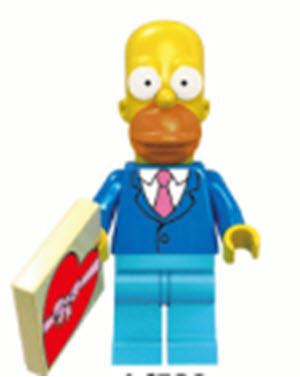 Homer Simpson Custom Minifig for Lego