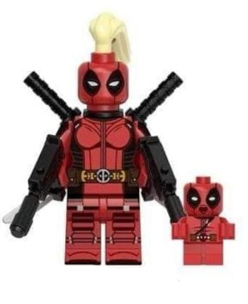 Lady Red Mercenary Custom Minifig for Lego