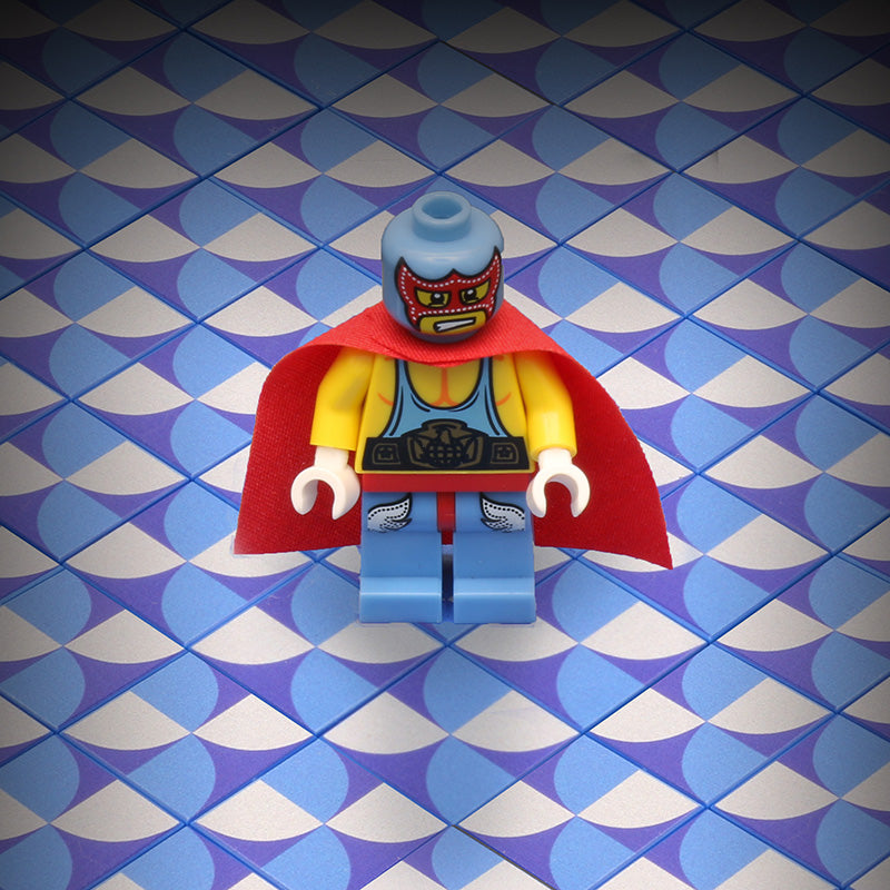 Blue Lightning Scallop Flooring - Custom Printed 2x2 Tile 3