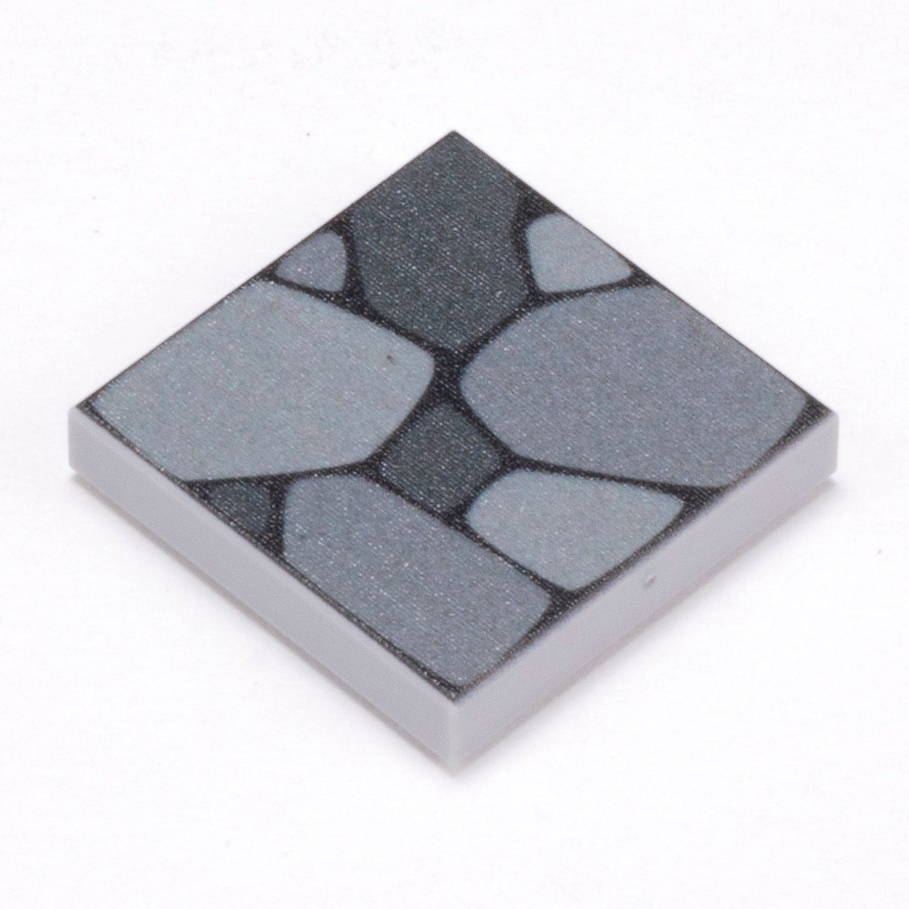 Cobblestone Flooring - Custom Printed 2x2 Tile made using LEGO part