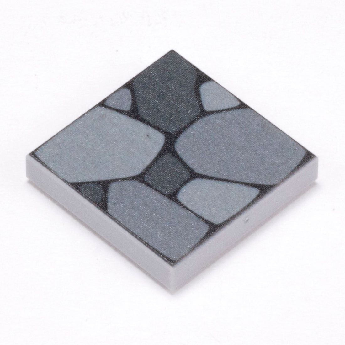 Cobblestone Flooring - Custom Printed 2x2 Tile made using LEGO part