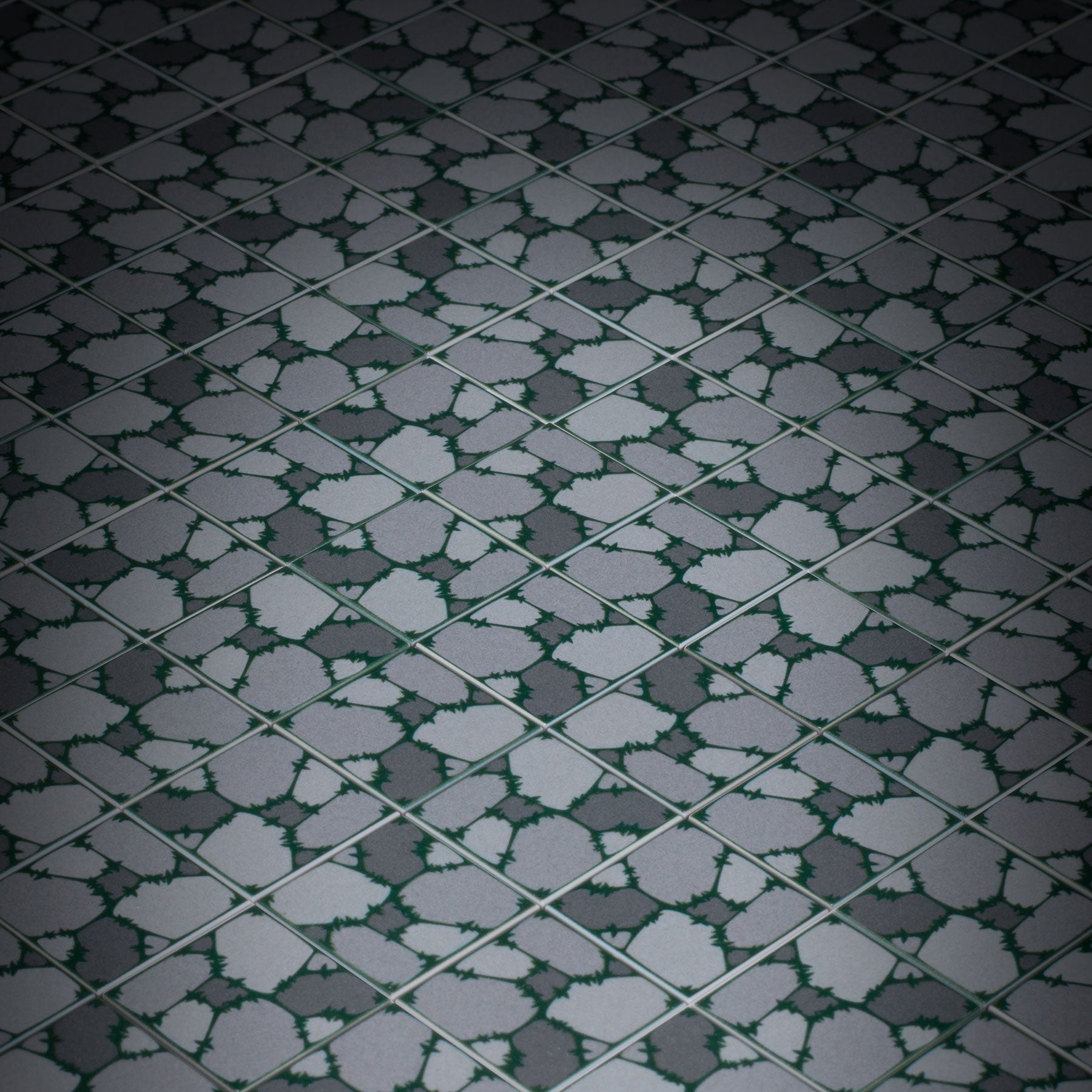 Cobblestone Flooring (Plant Overgrowth) - Custom Printed 2x2 Tile made using LEGO part 2