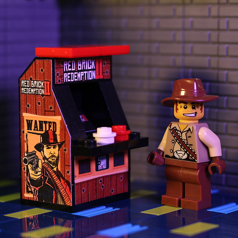 Red Brick Redemption II Minifig Arcade Game made using LEGO parts - B3 Customs 3