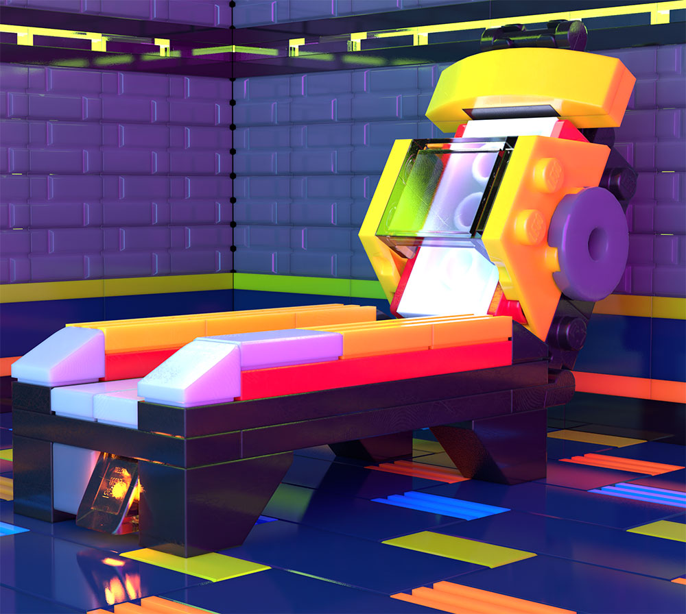 Roller Ball Arcade Machine made from LEGO parts 2