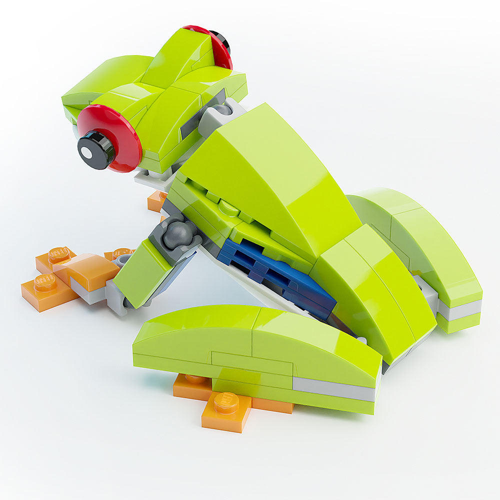 Red-Eye Tree Frog - Custom Building Set made using LEGO parts - B3 Customs 3