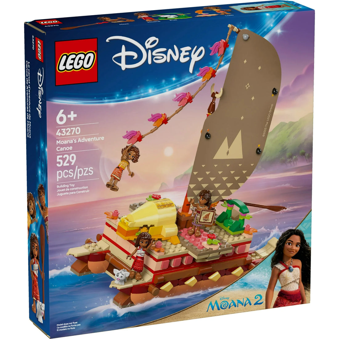 LEGO 43270 Disney Moana's Adventure Canoe