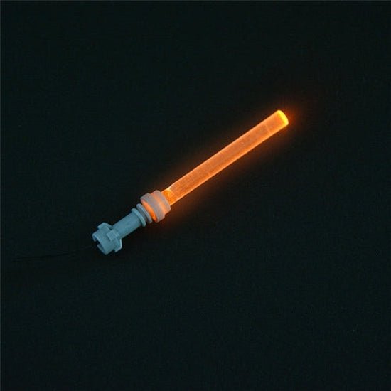Orange Lightsaber USB Plug-In Accessory for Minifigures for Lego