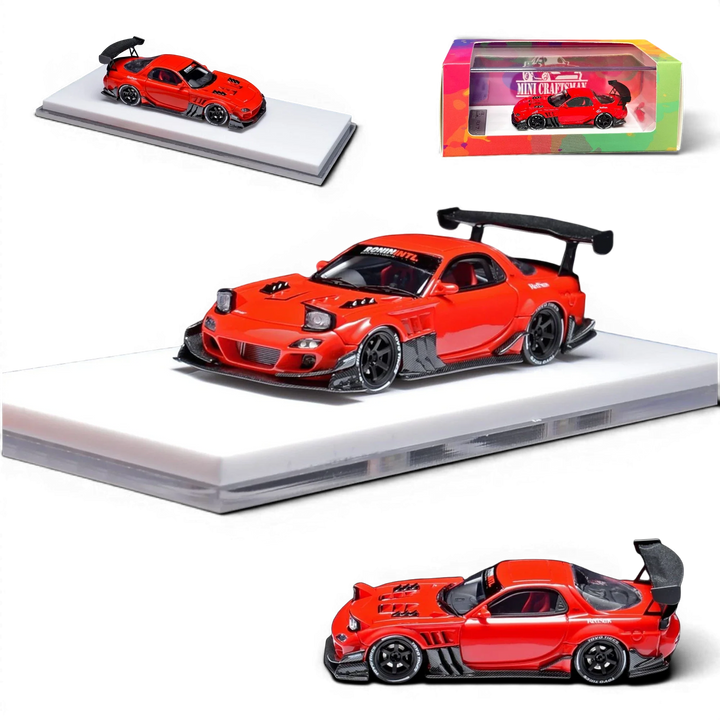 YM Model Mazda RX-7 Modified Red 1:64 resin model