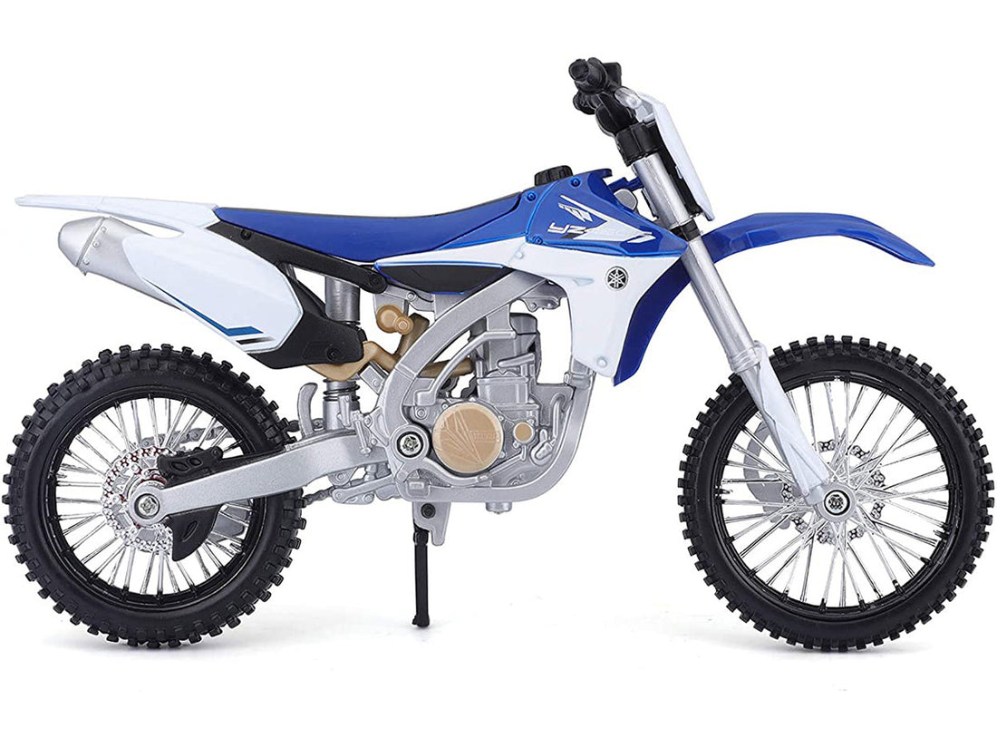 Yamaha YZ450F Blue and White 1/12 Diecast Motorcycle Model by Maisto-1