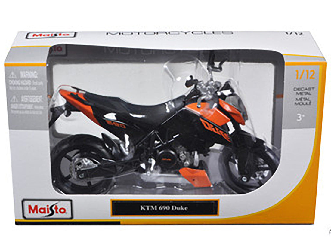 KTM 690 Duke Orange and Black 1/12 Diecast Motorcycle Model by Maisto-2