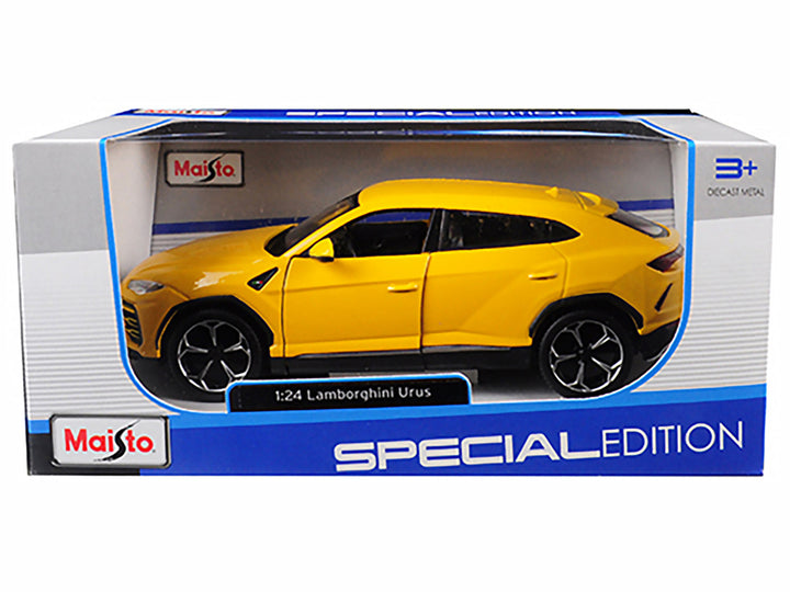 Lamborghini Urus Yellow 1/24 Diecast Model Car by Maisto 2