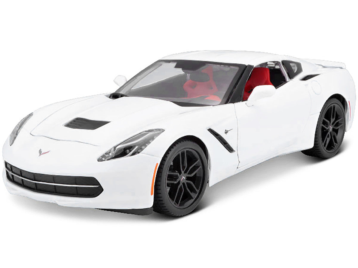 2014 Chevrolet Corvette Stingray C7 Z51 White 1/18 Diecast Model Car by Maisto-1