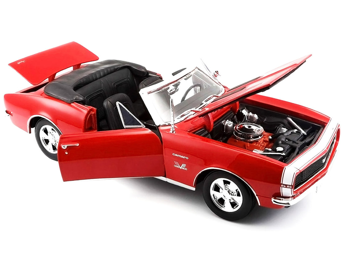 1967 Chevrolet Camaro SS 396 Convertible Red 1/18 Diecast Model Car by Maisto-1