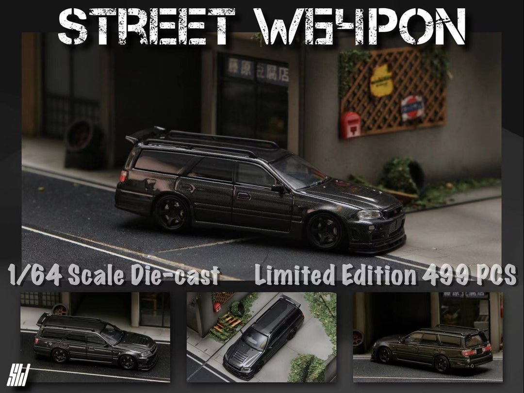 Nissan Stagea R34 Full Carbon 1:64 by Street Weapon