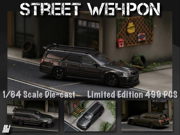 Nissan Stagea R34 Full Carbon 1:64 by Street Weapon