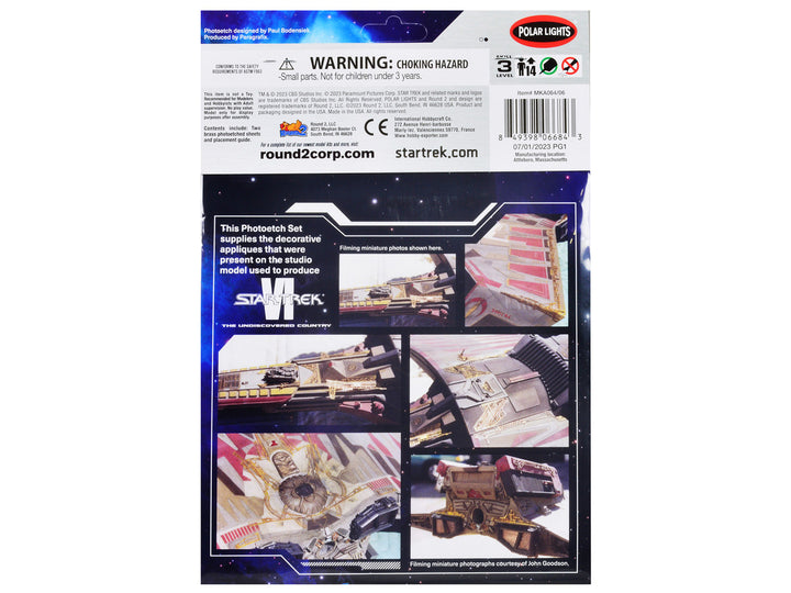 Photoetch Set for Klingon Kronos One Spaceship "Star Trek VI: The Undiscovered Country" (1991) Movie 1/350 Scale by Polar Lights 2