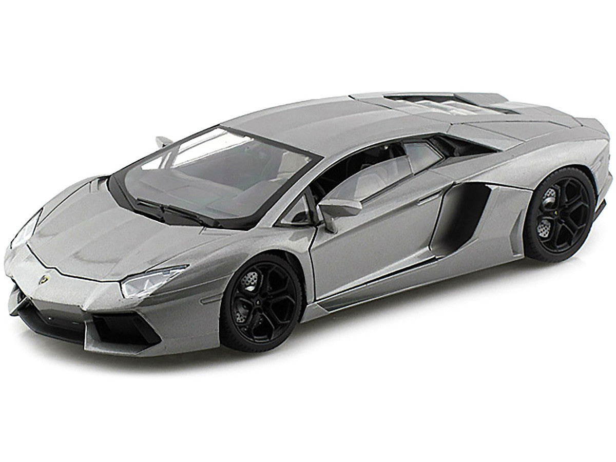 Lamborghini Aventador LP700-4 Gray Metallic 1/18 Diecast Model Car by Motormax-1