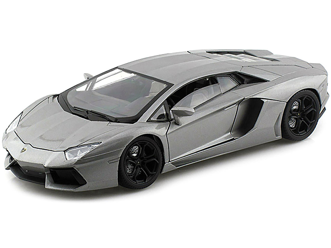 Lamborghini Aventador LP700-4 Gray Metallic 1/18 Diecast Model Car by Motormax-1