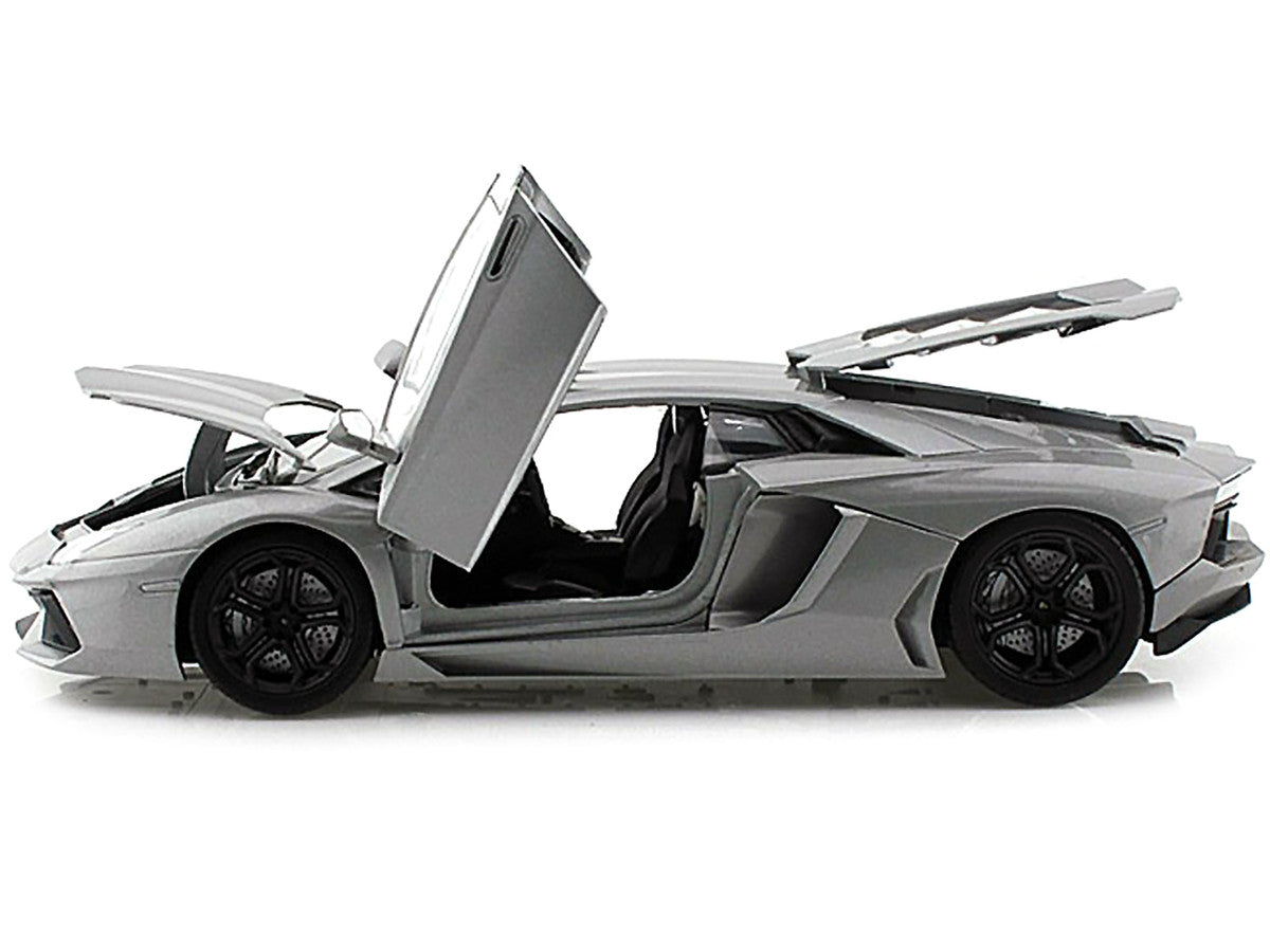 Lamborghini Aventador LP700-4 Gray Metallic 1/18 Diecast Model Car by Motormax-2
