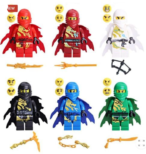 Elemental Ninja Warrior Custom Minifig for Lego