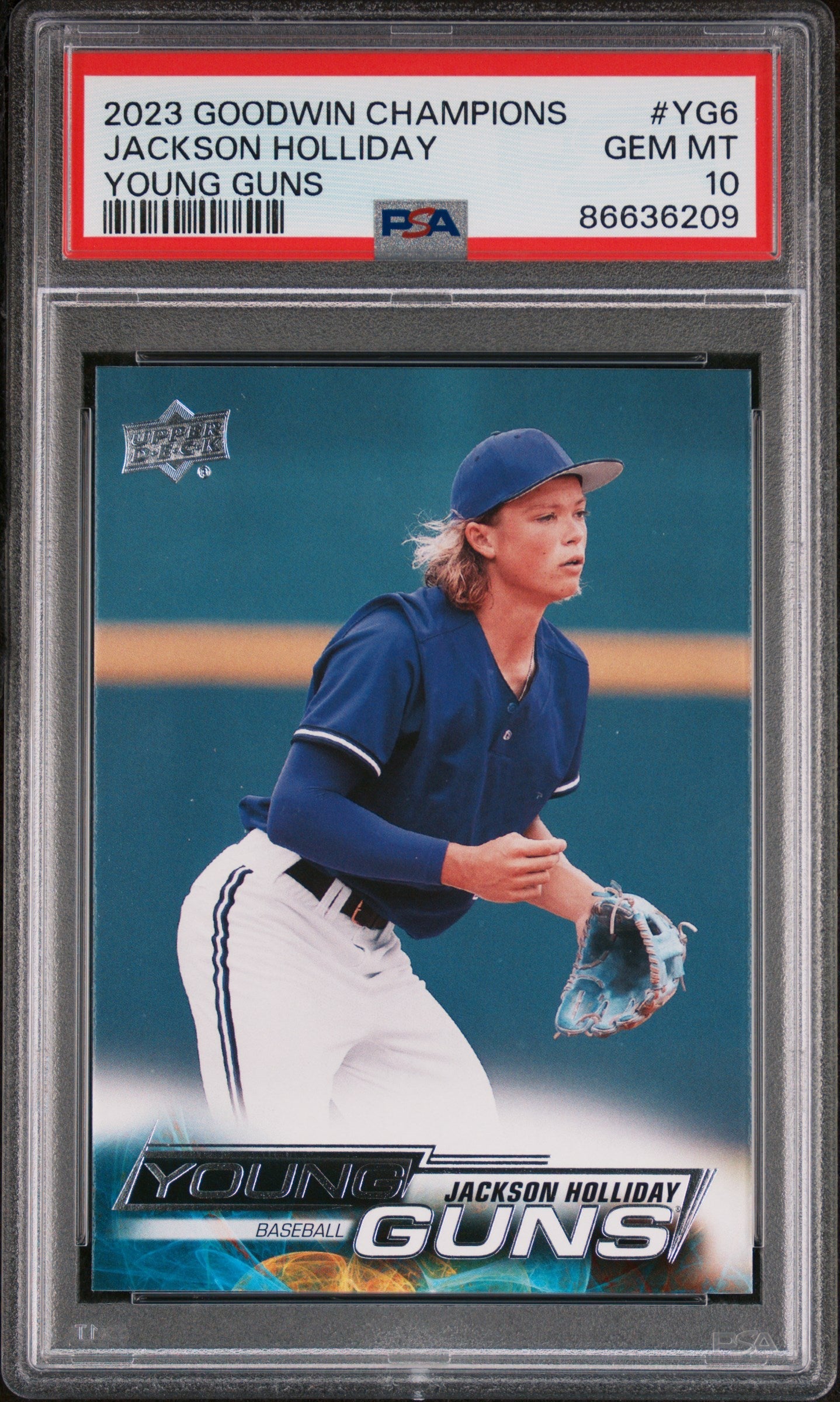 2023 UPPER DECK GOODWIN CHAMPIONS UPPER DECK YOUNG GUNS JACKSON HOLLIDAY  #YG6 - PSA 10