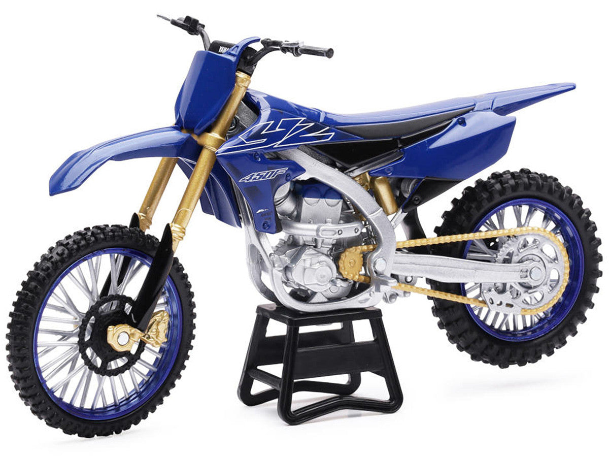 Yamaha YZ450F Dirt Bike Motorcycle Blue and Black 1/6 Diecast Model by New Ray-1