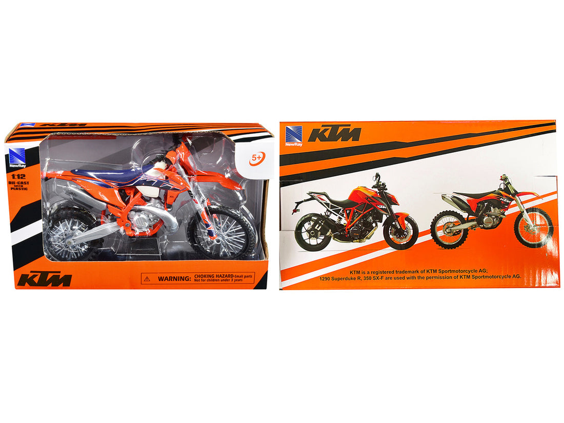 KTM 300 EXC-TPI Enduro Dirt Bike Motorcycle Orange 1/12 Diecast Model by New Ray-2